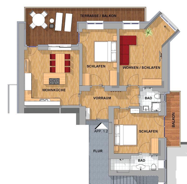 Appartements Schwaighofer Kössen Kamer foto